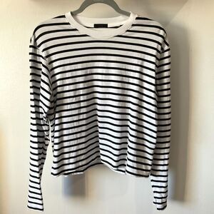 ATM - Anthony Thomas Melillo - Black/White Striped Long Sleeve - $120!